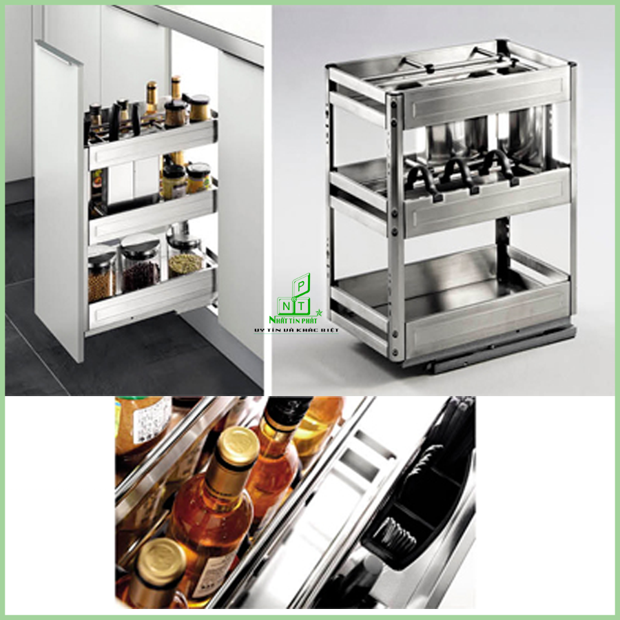 Kệ gia vị inox 3 tầng Higold 306002