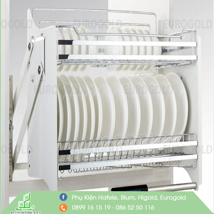 Kệ úp chén di dộng inox mạ crom bóng - Eurogold
