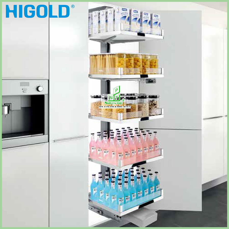 Tủ đồ khô inox 6 tầng giảm chấn Higold 205103
