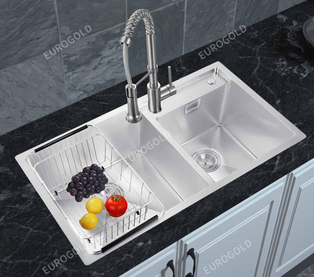 Chậu rửa bát inox 304 Eurogold EUC28247EA - Ảnh 4