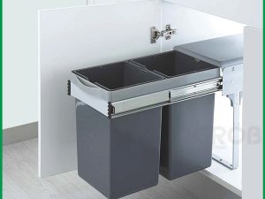Thùng rác âm tủ 2 ngăn Grob GR40